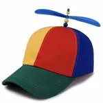 Czapka z daszkiem Helokopter, kolorowa bejsbolówka ze śmigłem