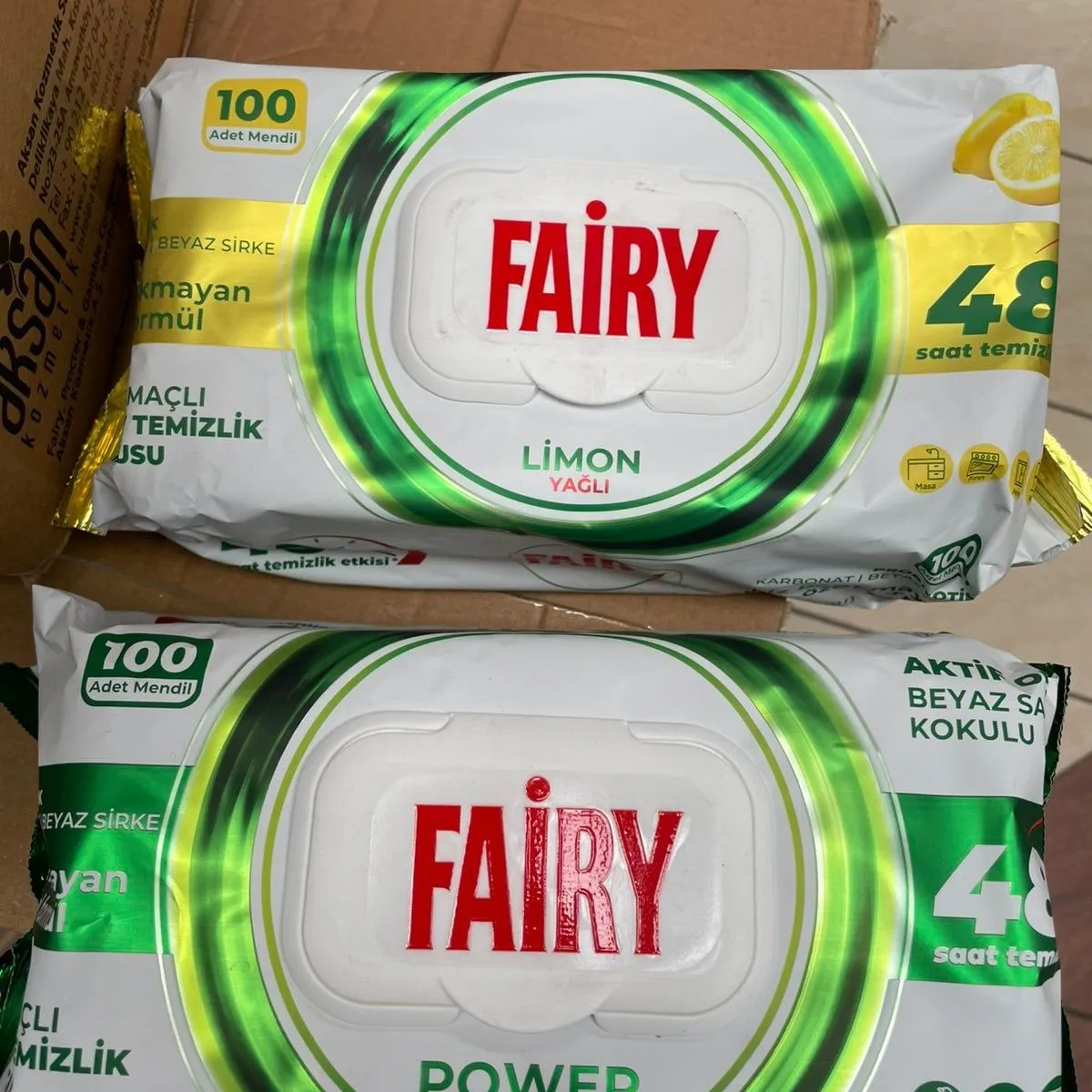 Chusteczki Moc Fairy Limon 100 szt + Kokos 100 szt
