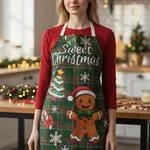 Fartuch Świąteczny Sweet Christmas z motywem piernika