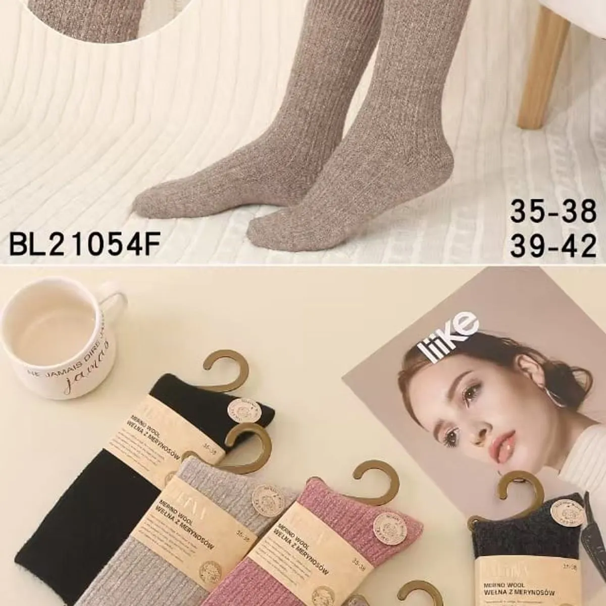Skarpetki damskie fashion Alina B21054