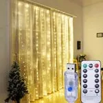 Lampka LED 300led 3m x 3m z pilotem USB