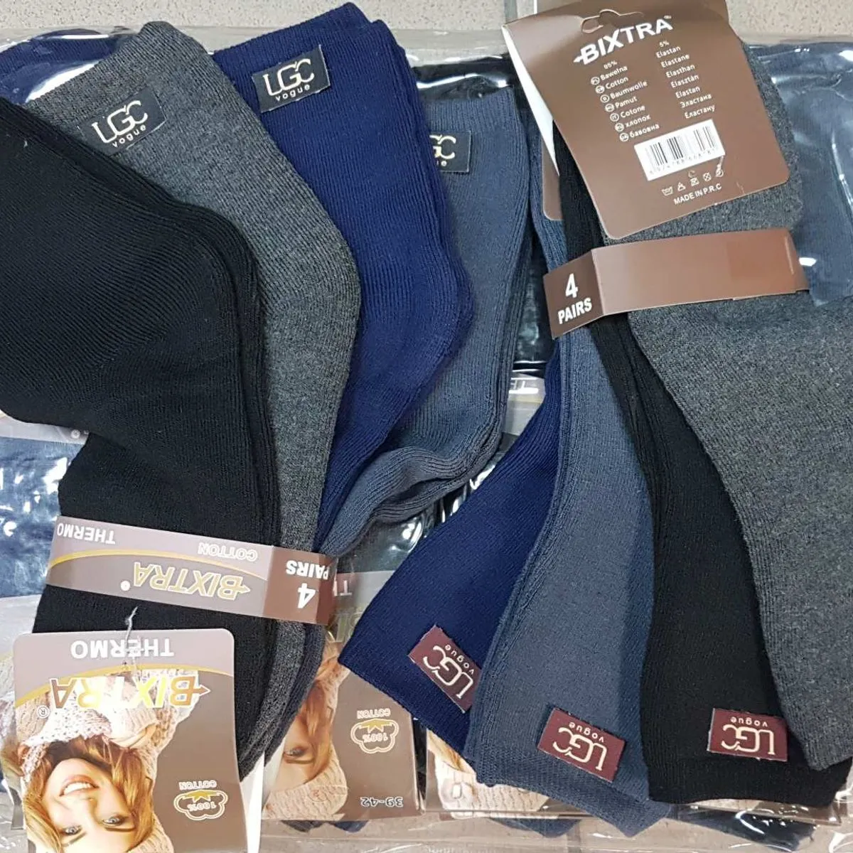 Skarpetki męskie UG marki BDX 4 pary rozmiar L