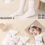 Skarpetki damskie fashion białe BLG1035F-2 roz.