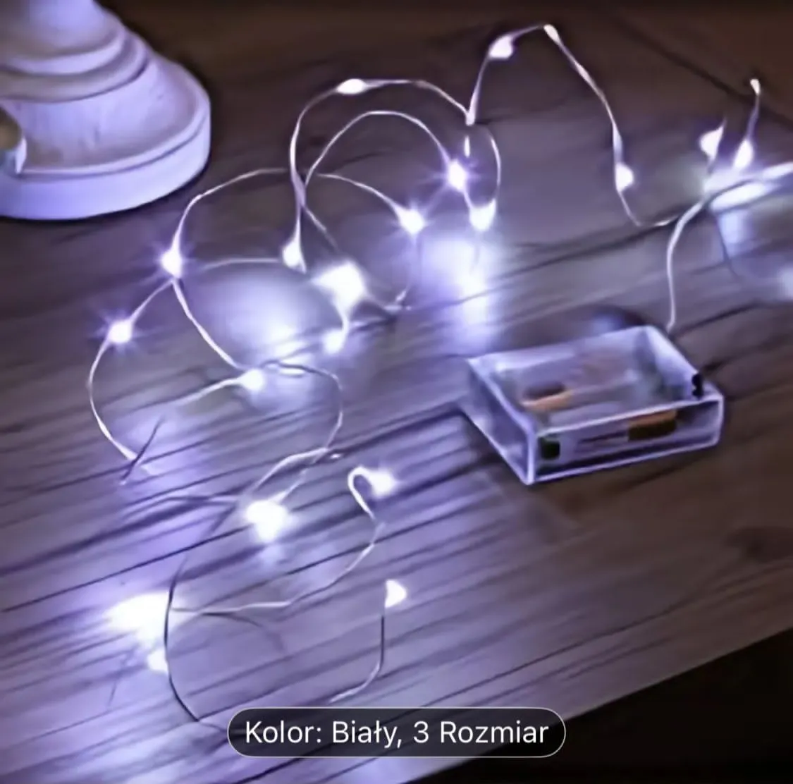 Lampka 100LED 10m biały kolor