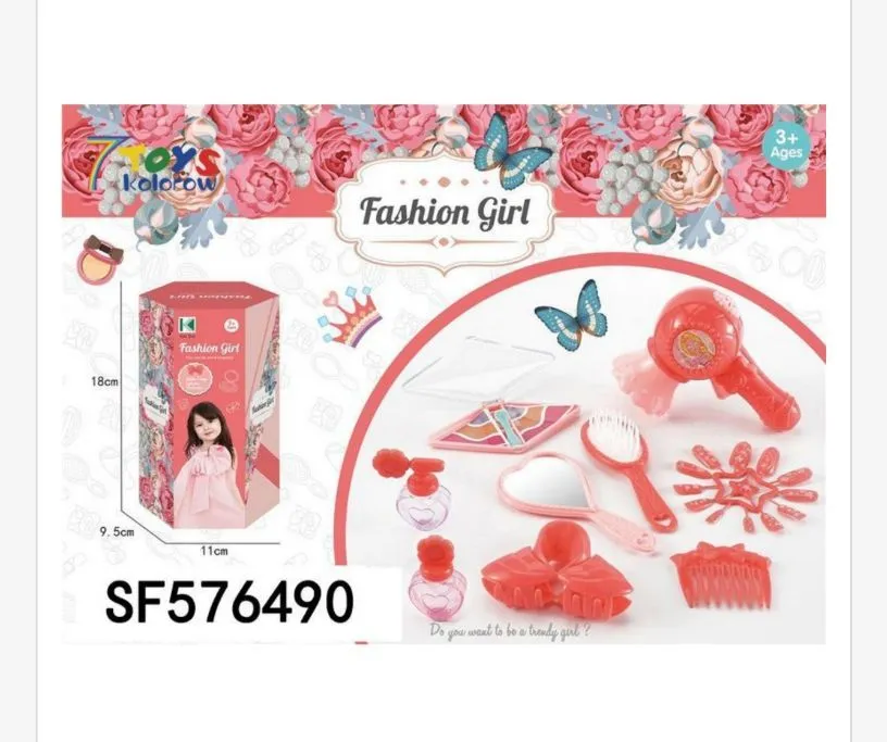 Zestaw zabawek Fashion Girl do czesania lalki