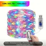 Lampka łańcuchowa 100LED 10m/393.7in USB z pilotem kolorowa