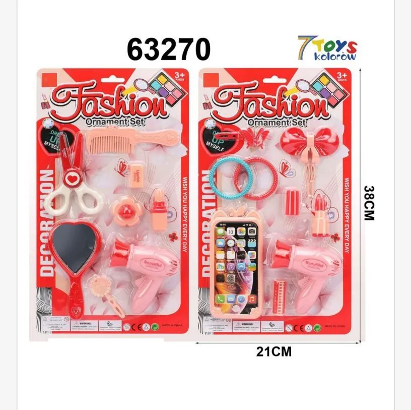 Zestaw zabawek Fashion Set kosmetyki 38x21 cm