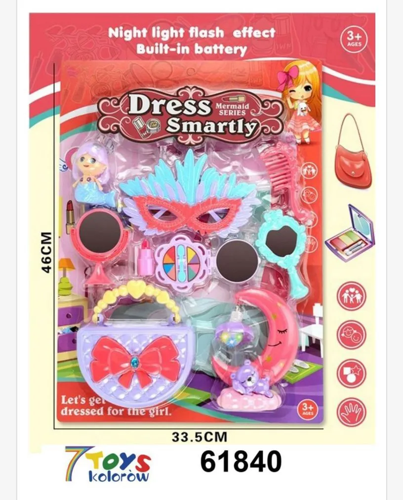 Zestaw zabawek Mermaid Dress Smartlyly Night Light 46x35cm