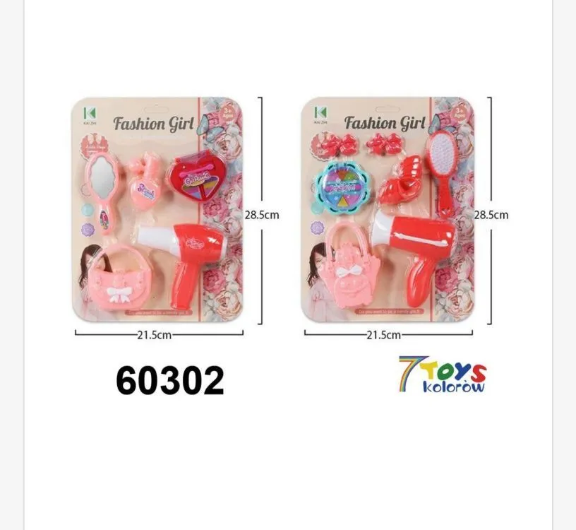 Zestaw zabawek Fashion Girl akcesoria do włosów 28cm
