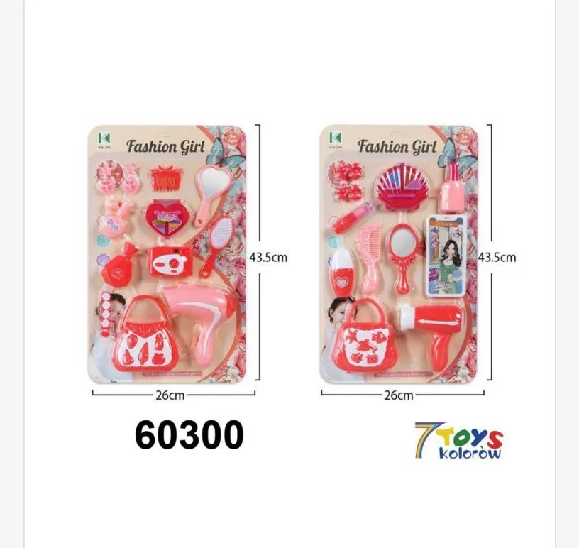 Zestaw zabawek Fashion Girl akcesoria do włosów 43,5 cm