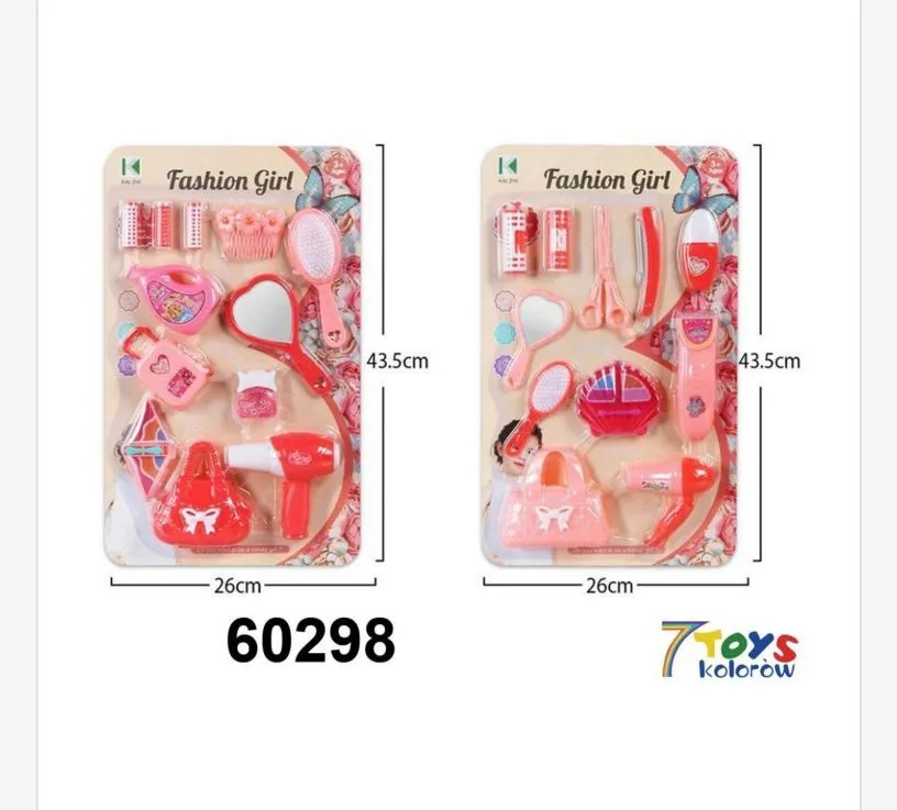 Zestaw zabawek Fashion Girl kosmetyczka 43x26 cm