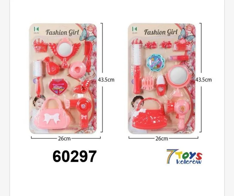 Zestaw zabawek Fashion Girl akcesoria do makijażu 43x26cm
