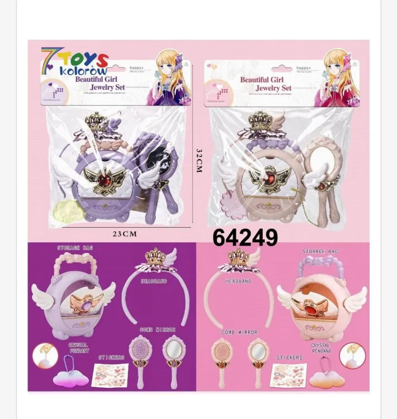 Zestaw Biżuteria Zabawkowa Beautiful Girl Jewelry Set 23cm