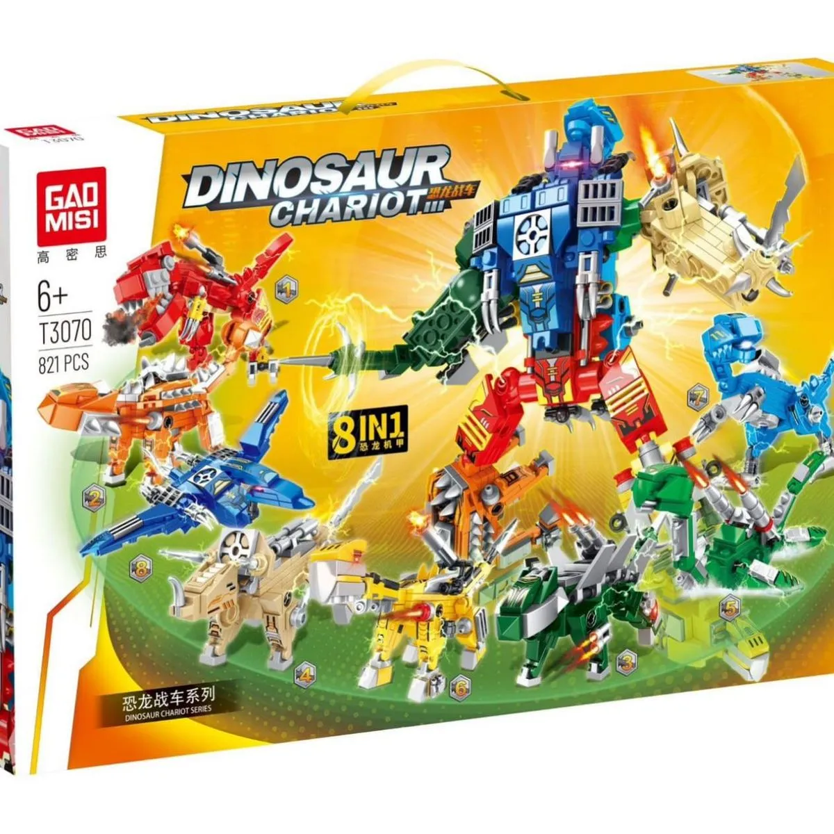 Klocki Dinosaur 8in1 621 elementów S10-370