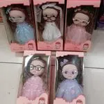Squishy Lalki Princess z okularami, 6 szt w opakowaniu