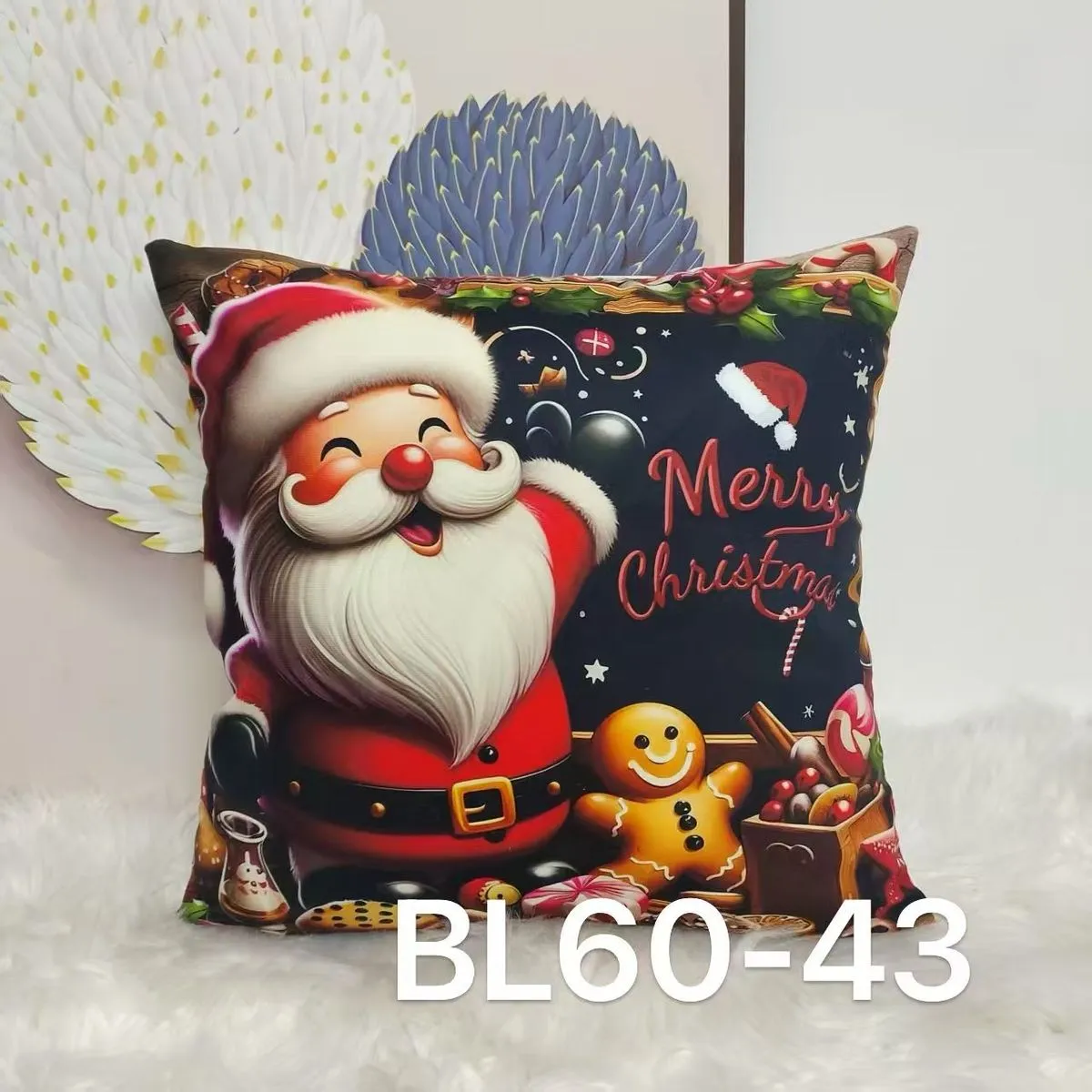 Poszewki świąteczne 40x40 cm Santa Claus Merry Christmas