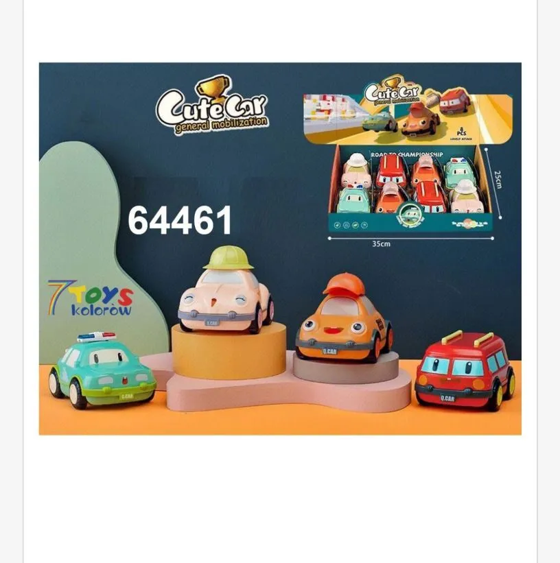 Zabawki Samochodowe Cute Car Zestaw 6 szt