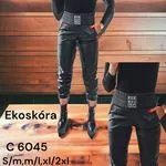 Legginsy damskie eko-skóra czarne C6045 S/M/L/XL/2XL