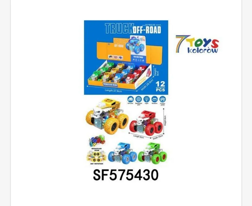Zabawki Samochody Truck Off-Road 12 szt