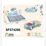Przezroczysty samochód inercyjny Transparent Gear Car 44cm