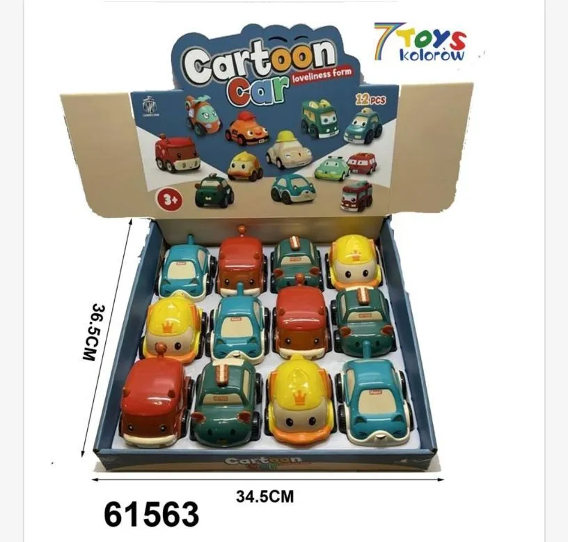 Zabawki Samochody Cartoon Car zestaw 12 szt