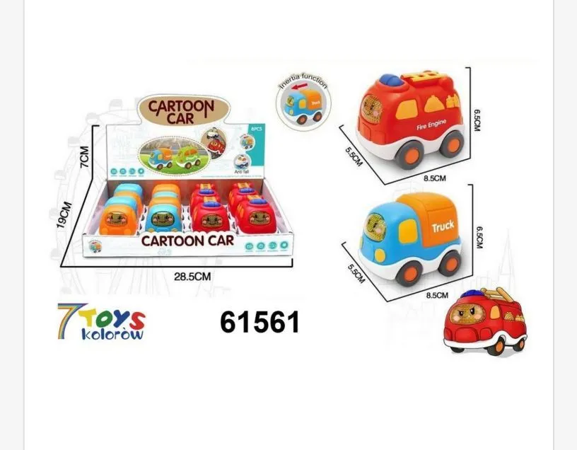 Zabawki Cartoon Car - zestawy samochodów 28,5 cm