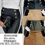 Legginsy damskie termo eko skóra S-3XL