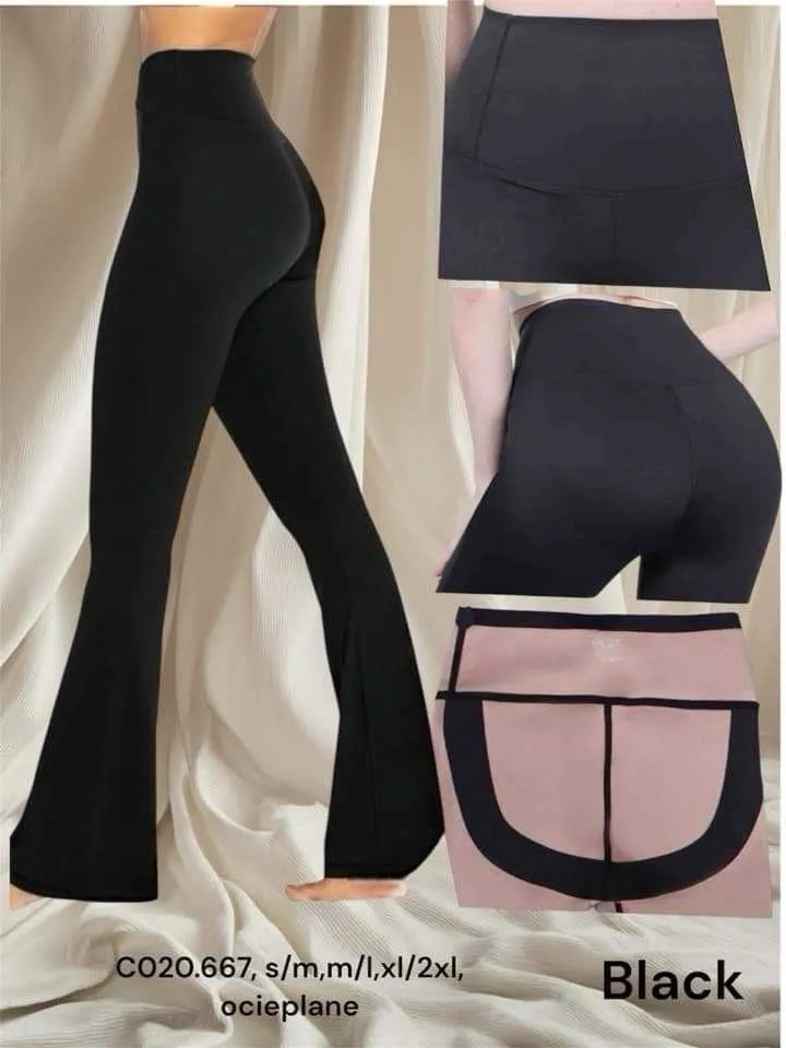 Legginsy damskie czarne CO2067 S/M/L/XL