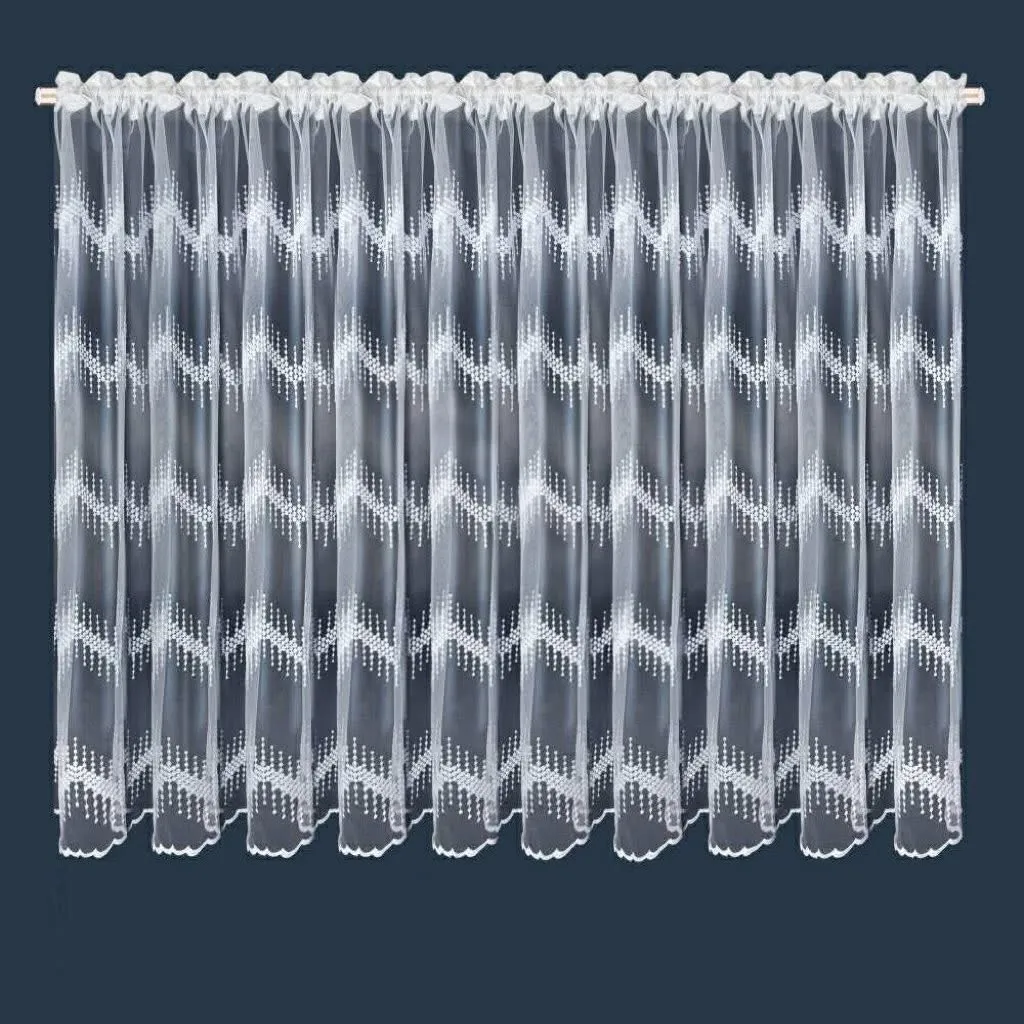 Firanki 150/400 cm białe przezroczyste