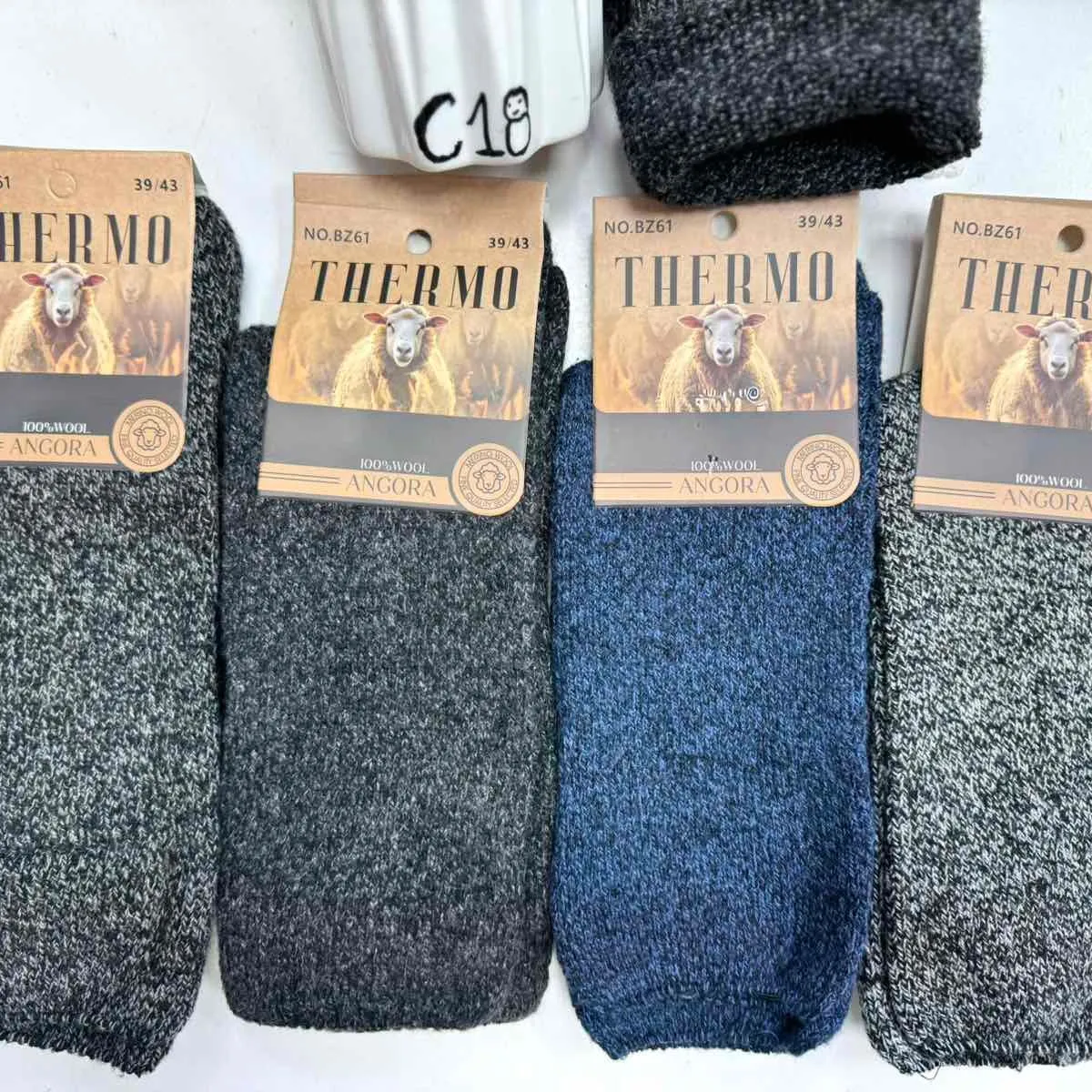 Skarpetki męskie termo ANGORANOR SZ 39-43, 4 szt