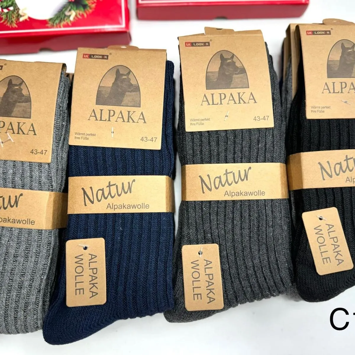 Skarpetki męskie Alpakowa 43-47, szare, granatowe, czarne