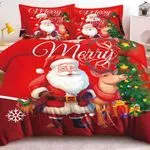 Komplet Pościeli Świąteczny Santa 4el. 200/220