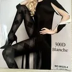 Rajstopy damskie 300D wzór rombowy S/M, L-XL