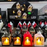 Lampki LED symulujące świece w lanternach, 24 szt