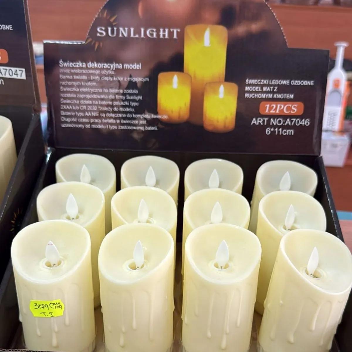 Świeca LED Sunlight 6x15cm 2xr3 model MTZ