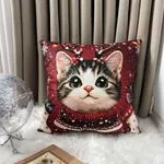 Poszewki Homefore99 Świąteczny Kot 40x40cm