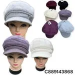 Czapki damskie dzianinowe beanie w 6 kolorach