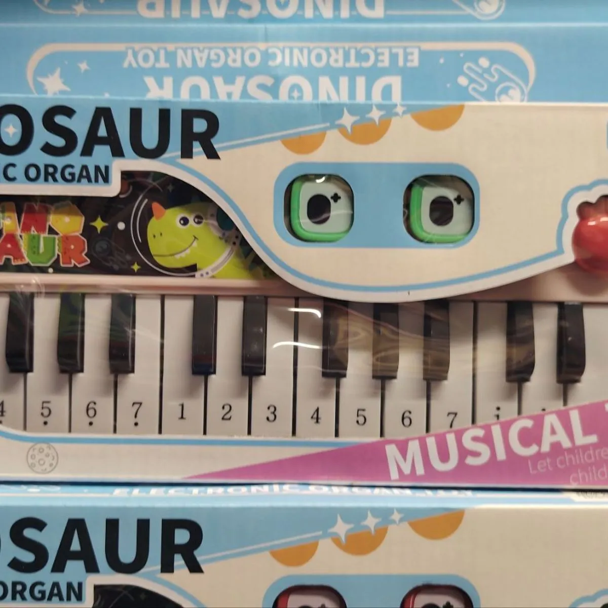 Elektroniczny organ dinozaur 18m+ zabawka muzyczna
