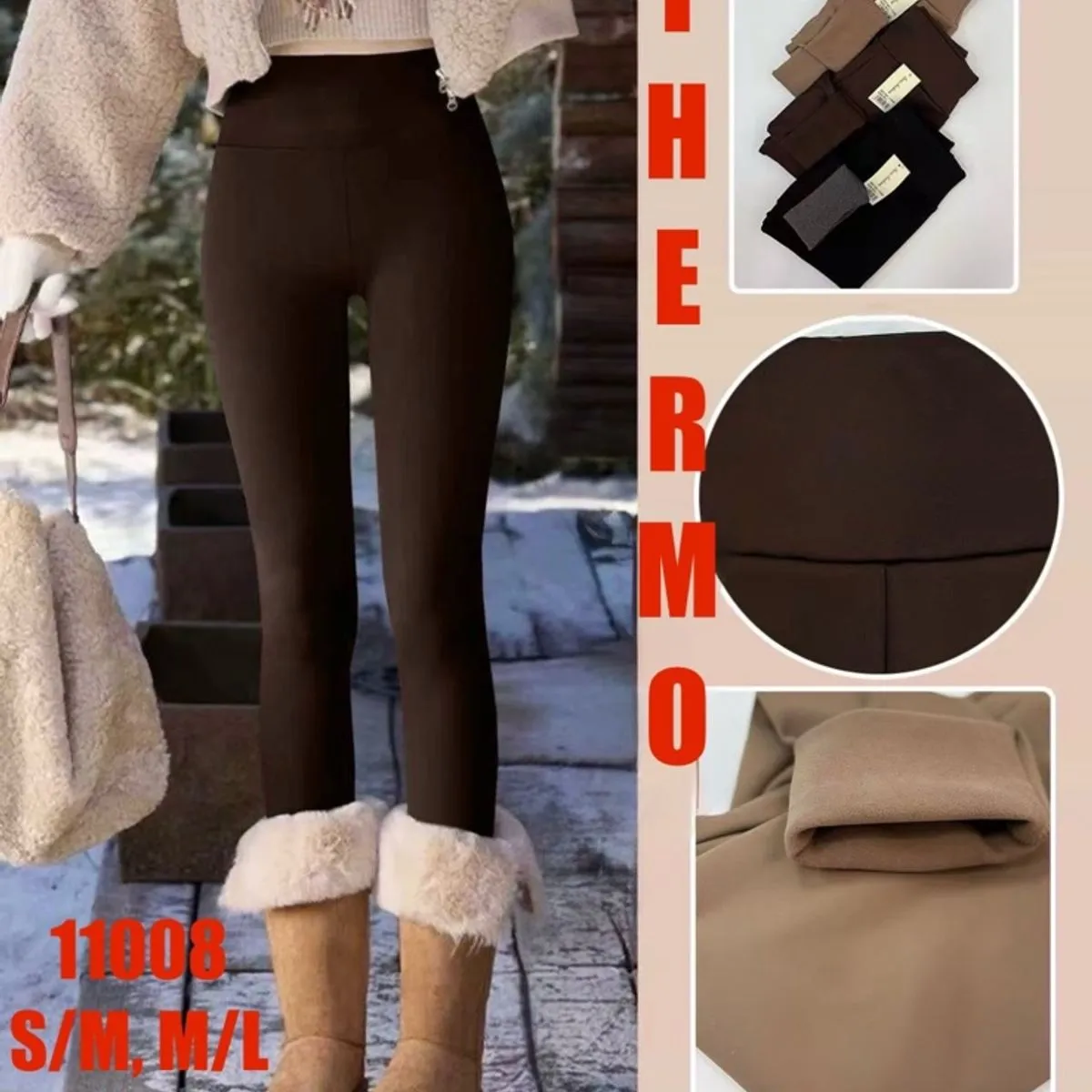 Legginsy damskie termoaktywne S/M-L XL