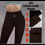 Legginsy damskie termo S/M, L/XL, brązowe