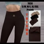 Legginsy damskie termiczne S/M/L/XL brązowe/czarne