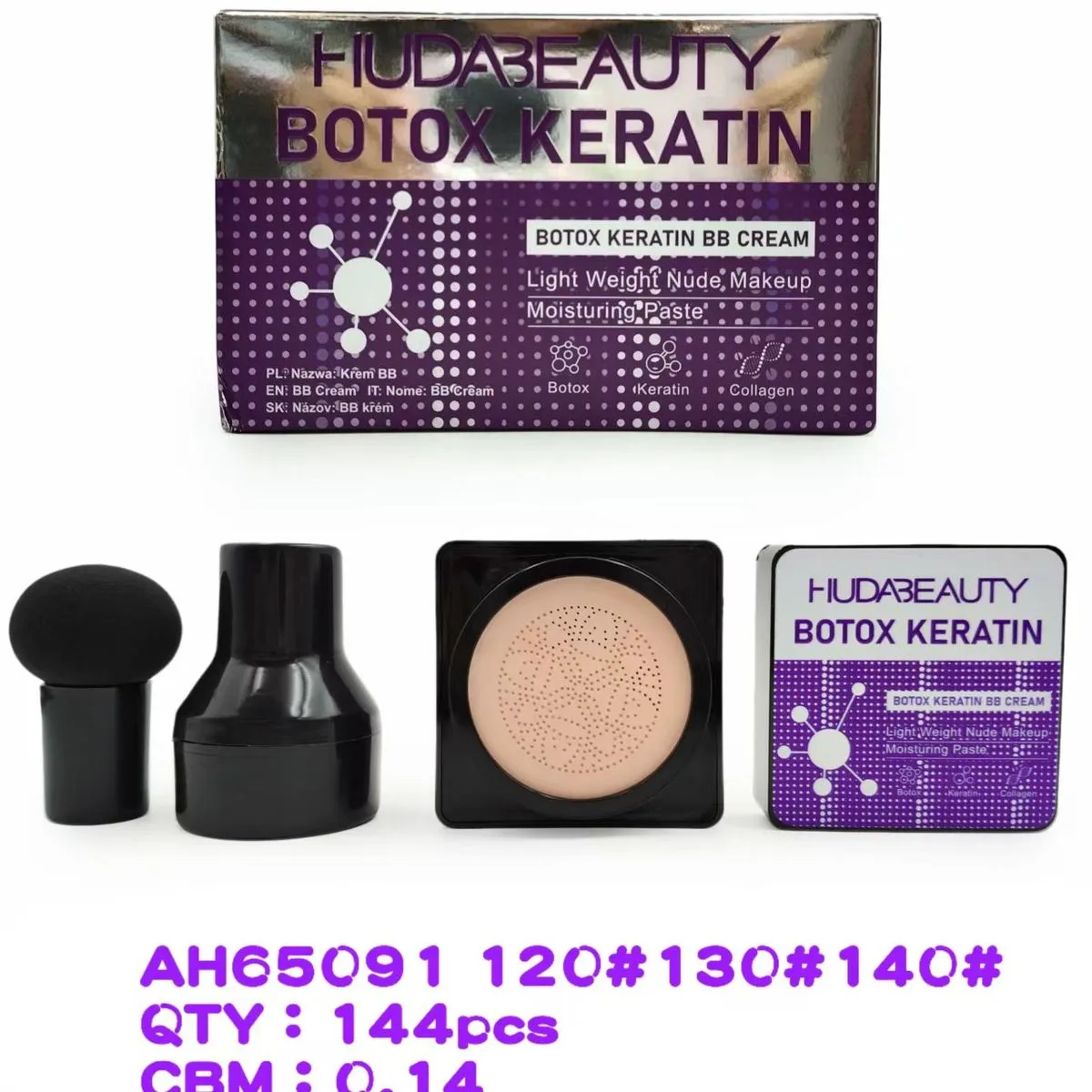 BB Krem HUDABEAUTY Botox Keratin Light Moisture 0.14
