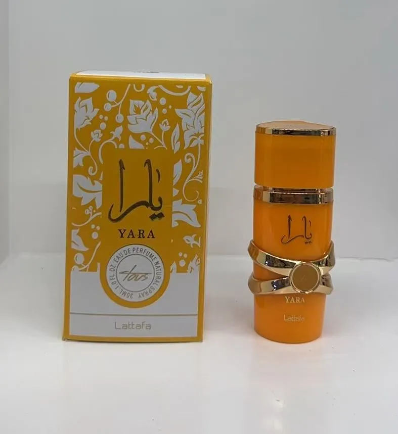 Perfumy Yara 30ml w butelce z złotymi akcentami