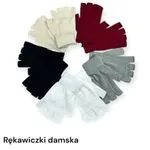 Rękawiczki damskie bez palców, zestaw kolorów