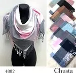 Szaliki damskie Chusta 12 szt mix kolorów