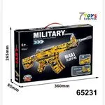 Klocki Pistolet Military M4A1 452PCS Żółty Karabin LEYI