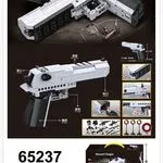 Klocki Pistolet Desert Eagle 415+PCS Ruchomy Spust i Zamek