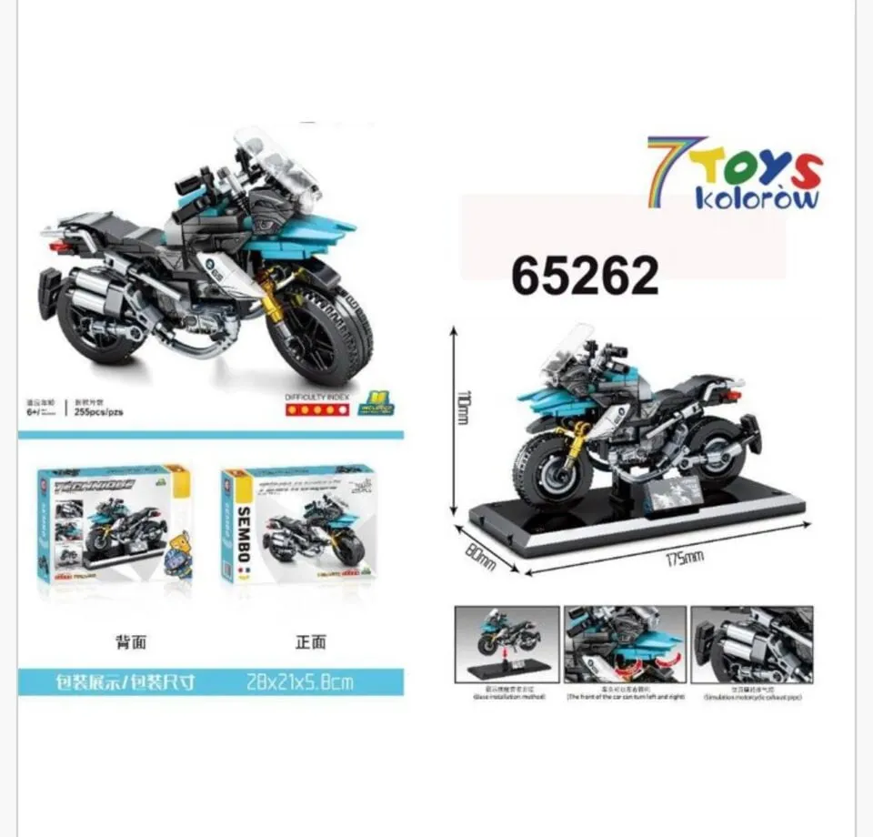 Klocki Technique Sembo Motocykl Turystyczny 255PCS 65262