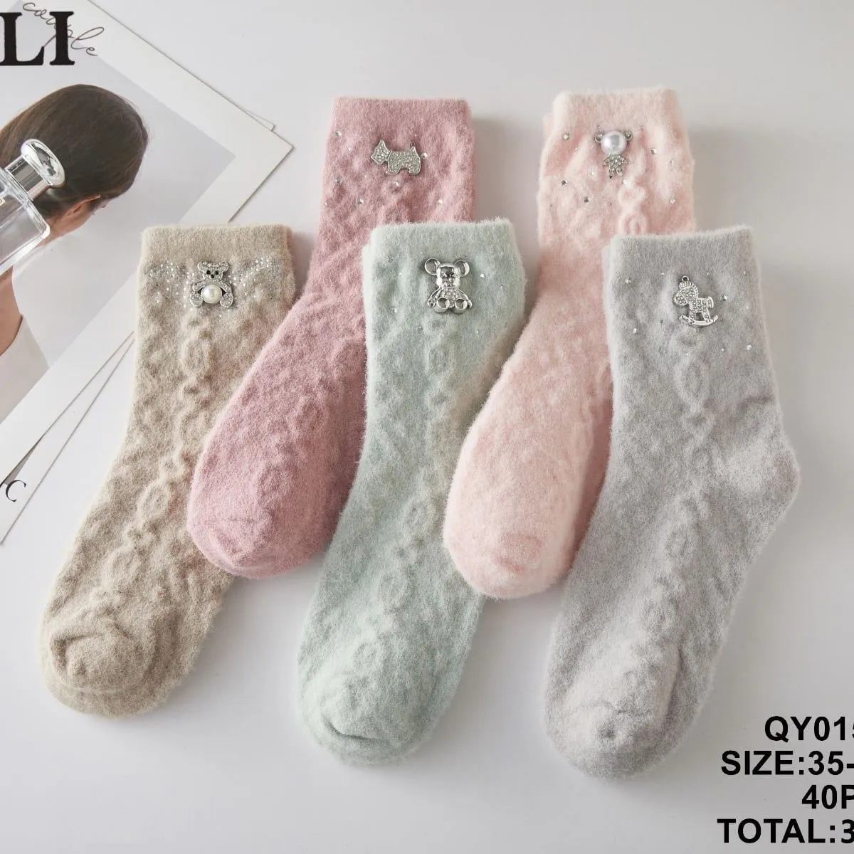 Skarpetki damskie SO&LI QY015-2 rozmiar 35-38/41