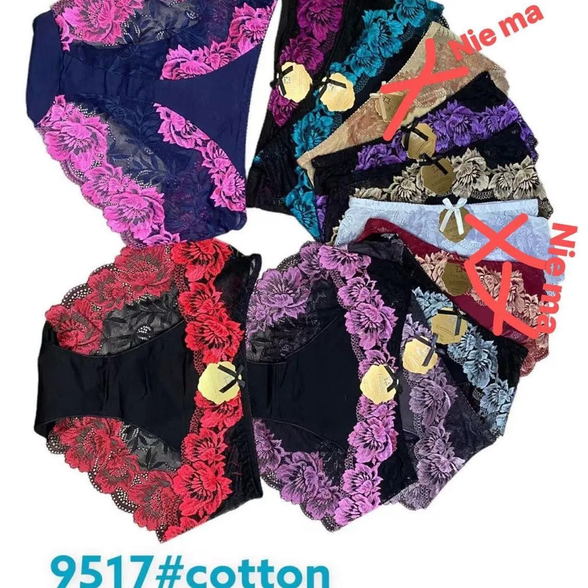 Majtki damskie bawełniane 2XL-4XL 9517